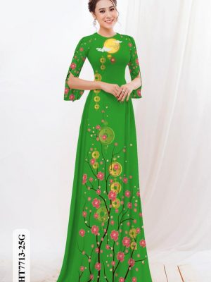 1607149844 vai ao dai hoa dao mac tet (6)